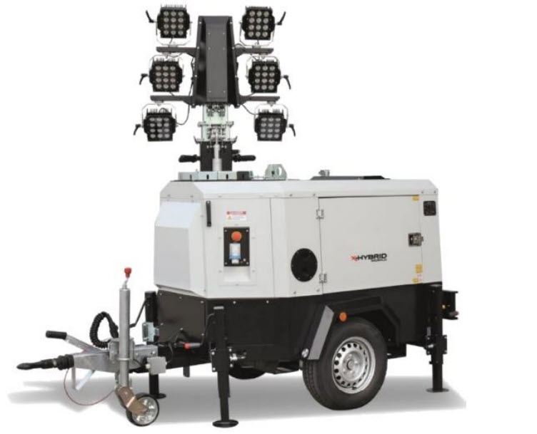 Lysmast teleskopisk < 9m hybrid batteri/diesel Lysmast teleskopisk < 9m hybrid batteri/diesel